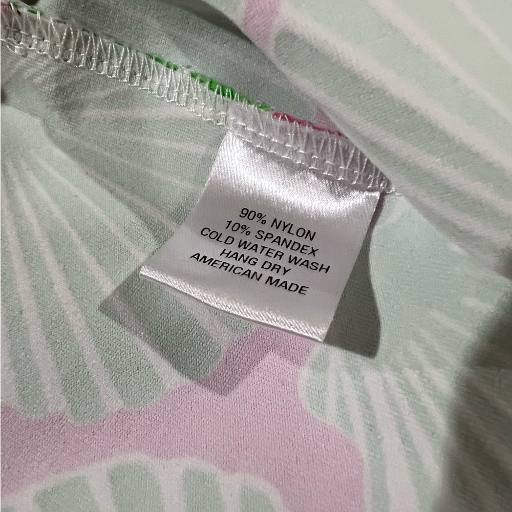 🩷💚 Sailor Sailor Vibrant Green and Pink Sea Shell Mandarin Dress XL - Picture 6 of 6